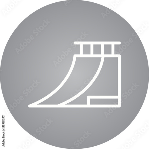 Slide single icon vector illustration