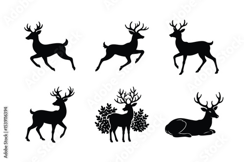 dear silhouette bundle design