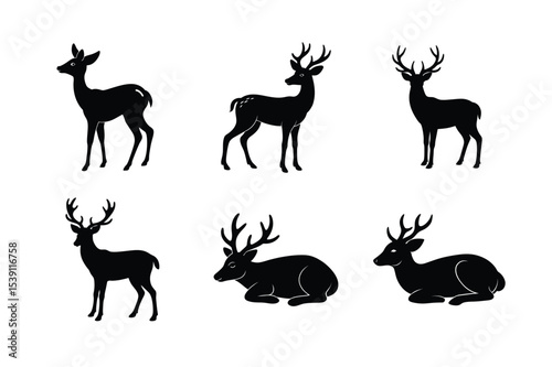 dear silhouette bundle design