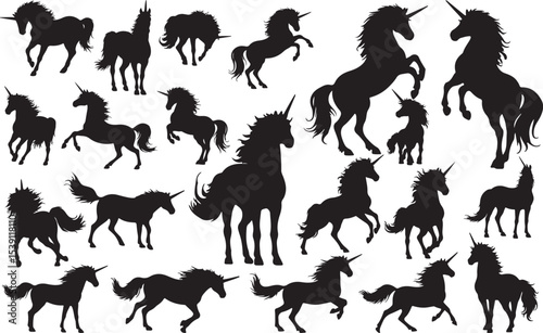 Unicorn Silhouettes