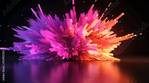 Vibrant Abstract Explosion of Colorful Light Effects