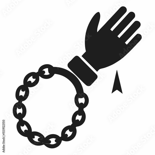 metal chain isolated on white