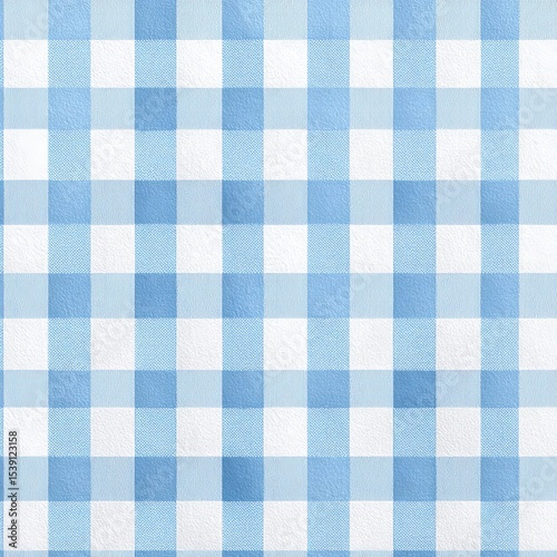 Seamless pastel blue gingham pattern – soft retro checks in a high-res repeat grid for wallpaper, fabric, or digital scrapbook paper