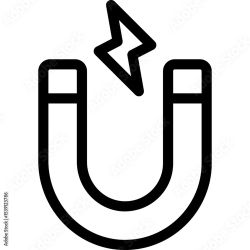 Magnet single icon vector illustration