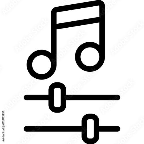 Music organizer single icon vector illustration