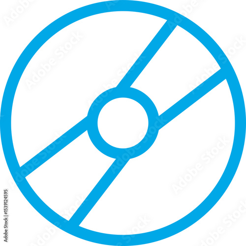 Disc single icon vector illustration