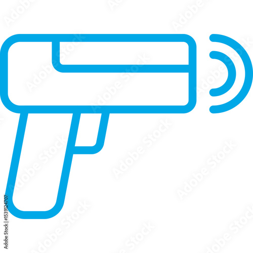Gun single icon vector illustration