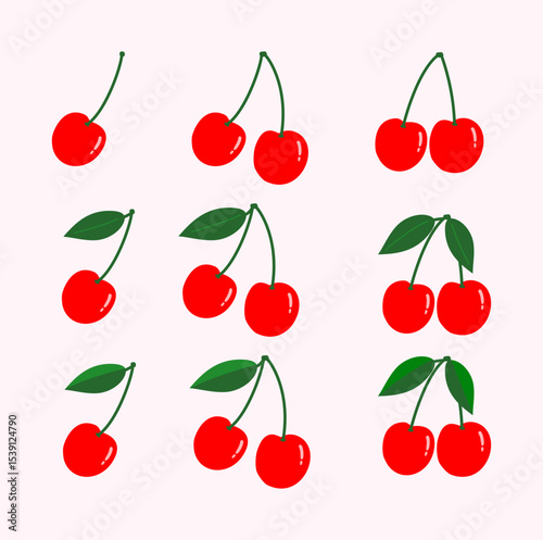 Vector Illustration of Cherry