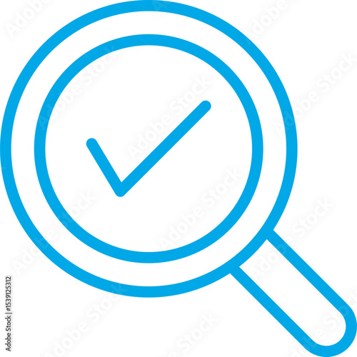 Tick mark single icon vector illustration