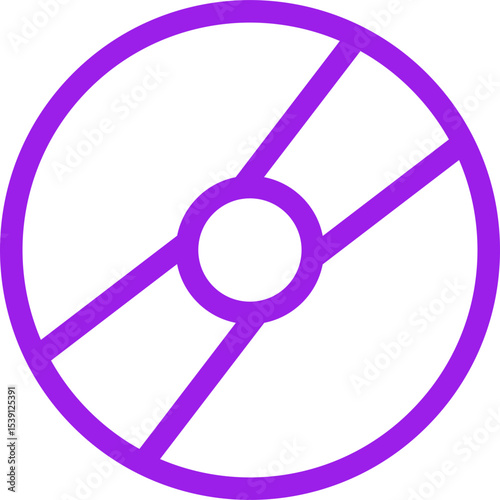 Disc single icon vector illustration