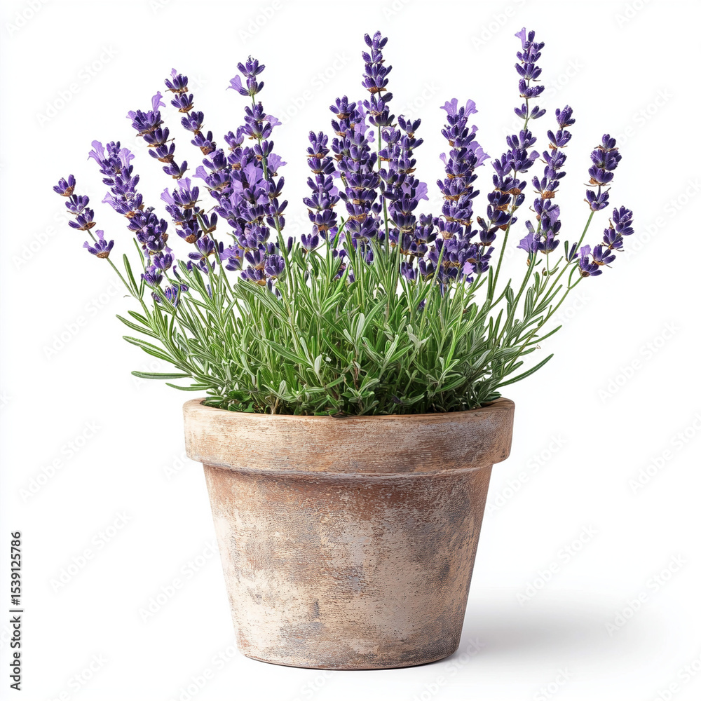 Fototapeta premium lavender flowers in a pot