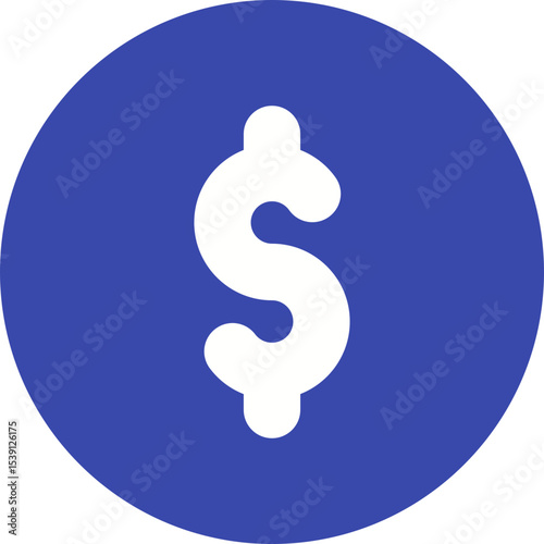 Dollar note single icon vector illustration
