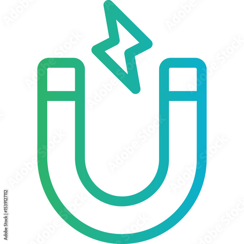 Magnet single icon vector illustration