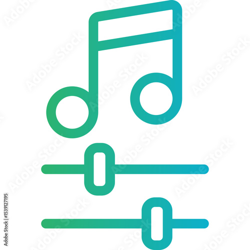 Music organizer single icon vector illustration