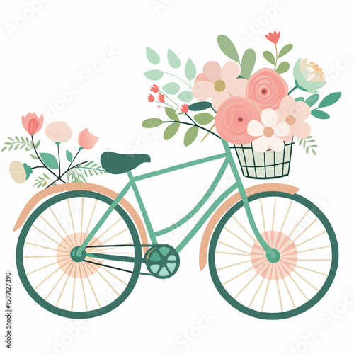 bicycle and flowers