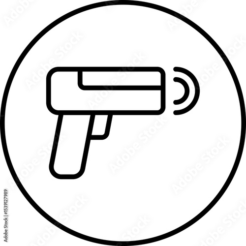 Gun single icon vector illustration