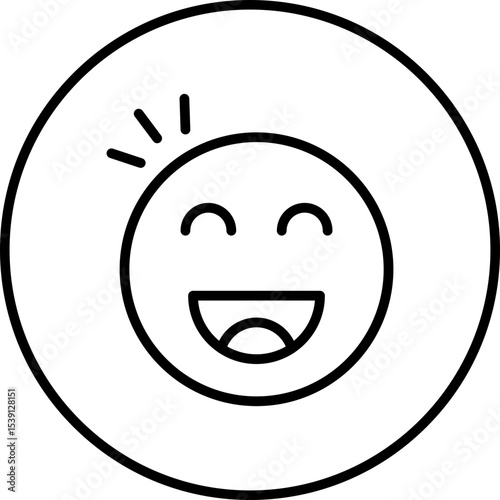 Smiley single icon vector illustration