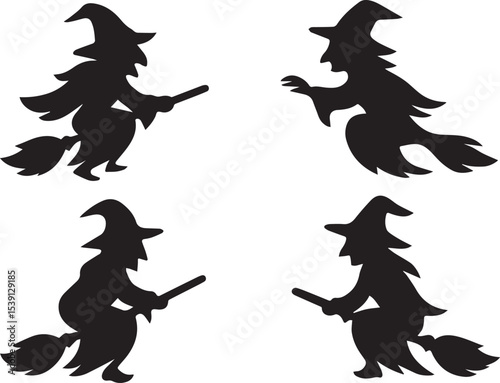 Witch’s Soul Vector Illustration | Haunted Spirit, Dark Mystic Essence Elements