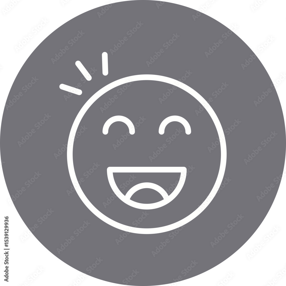 Obraz premium Smiley single icon vector illustration