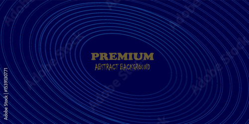 Abstract blue background with glowing curved lines. Shiny blue swirl curve lines design. Spiral lines. Geometric oval pattern. Futuristic technology concept. Vector illustration