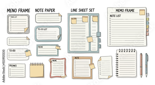 Printable Memo & Note Paper Templates  Organized To-Do Lists, Planners & Notepads