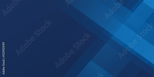 Abstract banner design with blue geometric background. Blue banner background. Vector abstract graphic design banner pattern background template