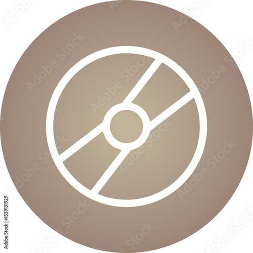 Disc single icon vector illustration