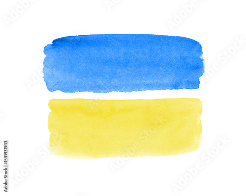 Ukraine national flag background texture.