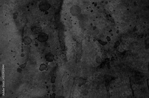abstract watercolor black grunge background design