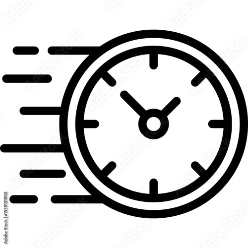 Deadline single icon vector illustration
