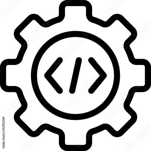 Settings single icon vector illustration