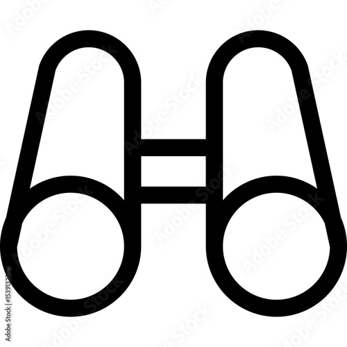 Binocular single icon vector illustration