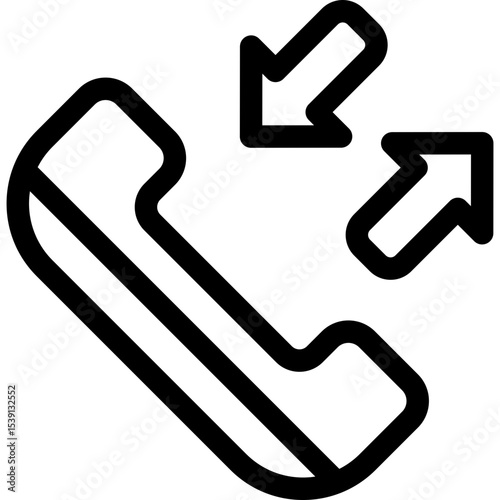 Call logs single icon vector illustration