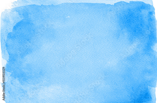 Abstract blue watercolor background texture
