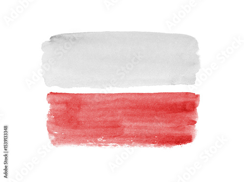 Flag of Poland with old grunge texture