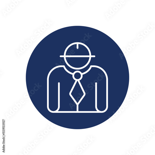 Chief icon vector