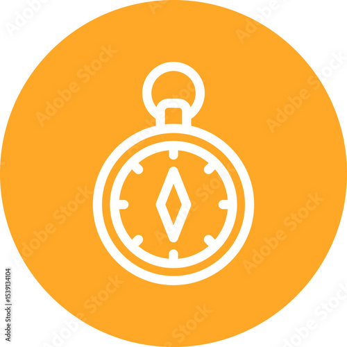 Clock single icon vector illustration