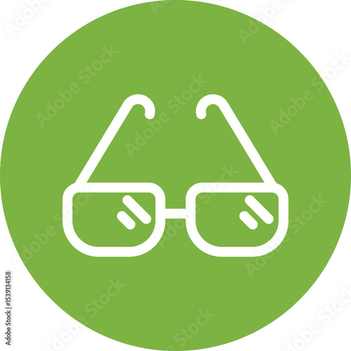 Glasses single icon vector illustration