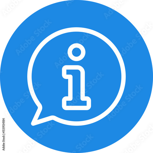 Informative single icon vector illustration