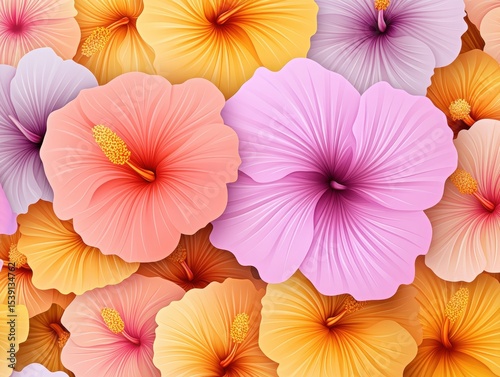 Vibrant flower pattern