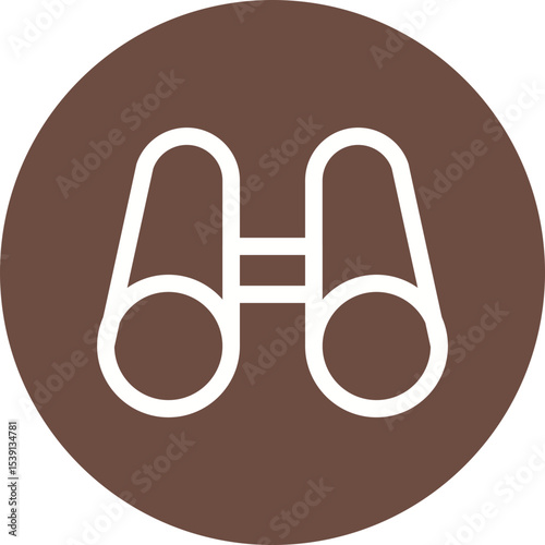 Binocular single icon vector illustration