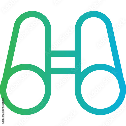 Binocular single icon vector illustration