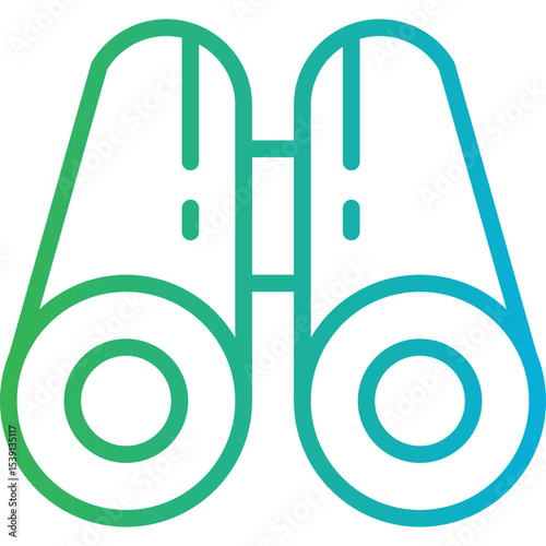 Bioculars single icon vector illustration