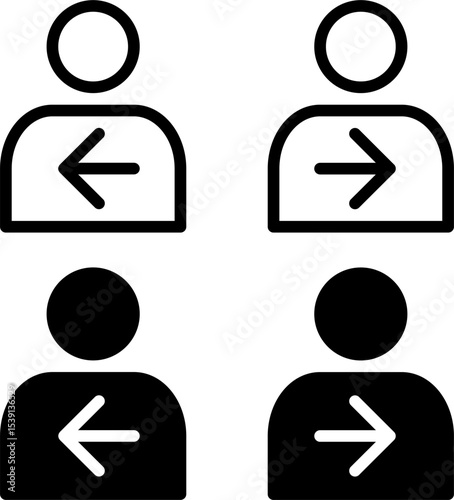 log in and log out icon