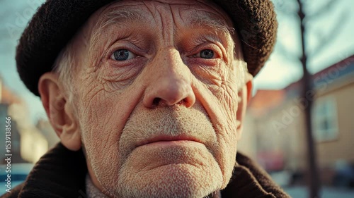 Old Man with Hat and Jacket