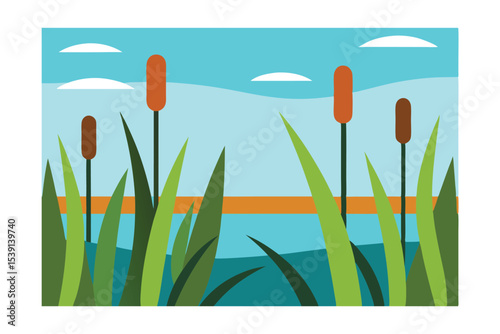spring flowers and grass