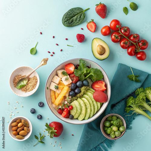 fruit salad on a plate