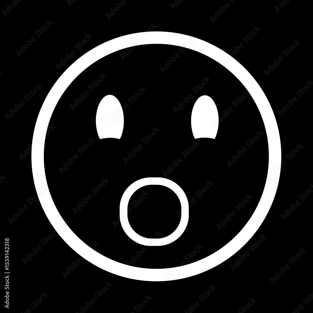 Fototapeta premium Face with Open Mouth