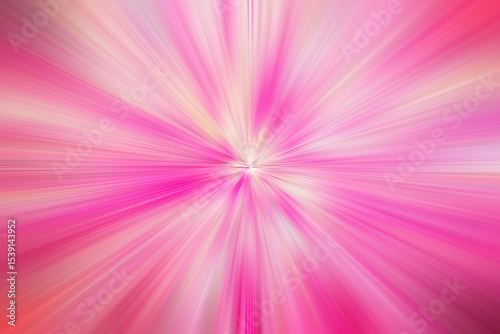 Vibrant pink radial gradient with energetic color rays and a luminous center