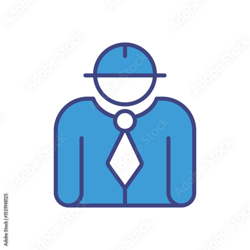 Chief icon vector